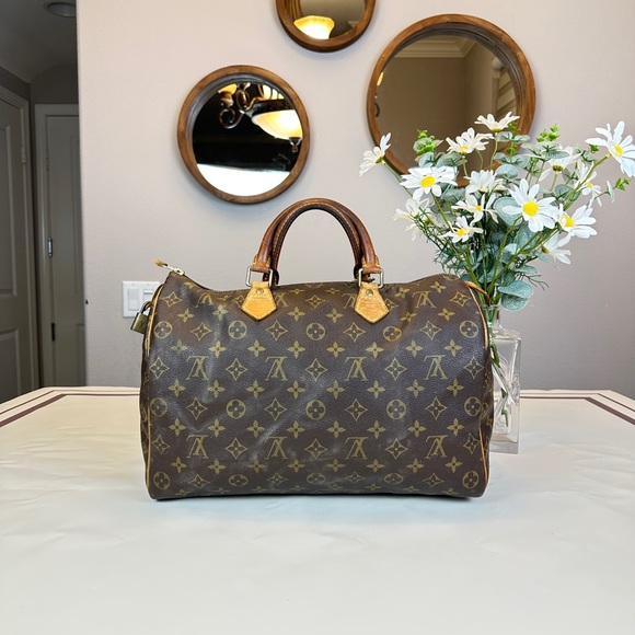 Louis Vuitton Handbags - Louis Vuitton Monogram Canvas Speedy 35 Satchel